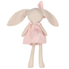 Baby Girls Beige & Pink Bunny Toy, 1, hi-res
